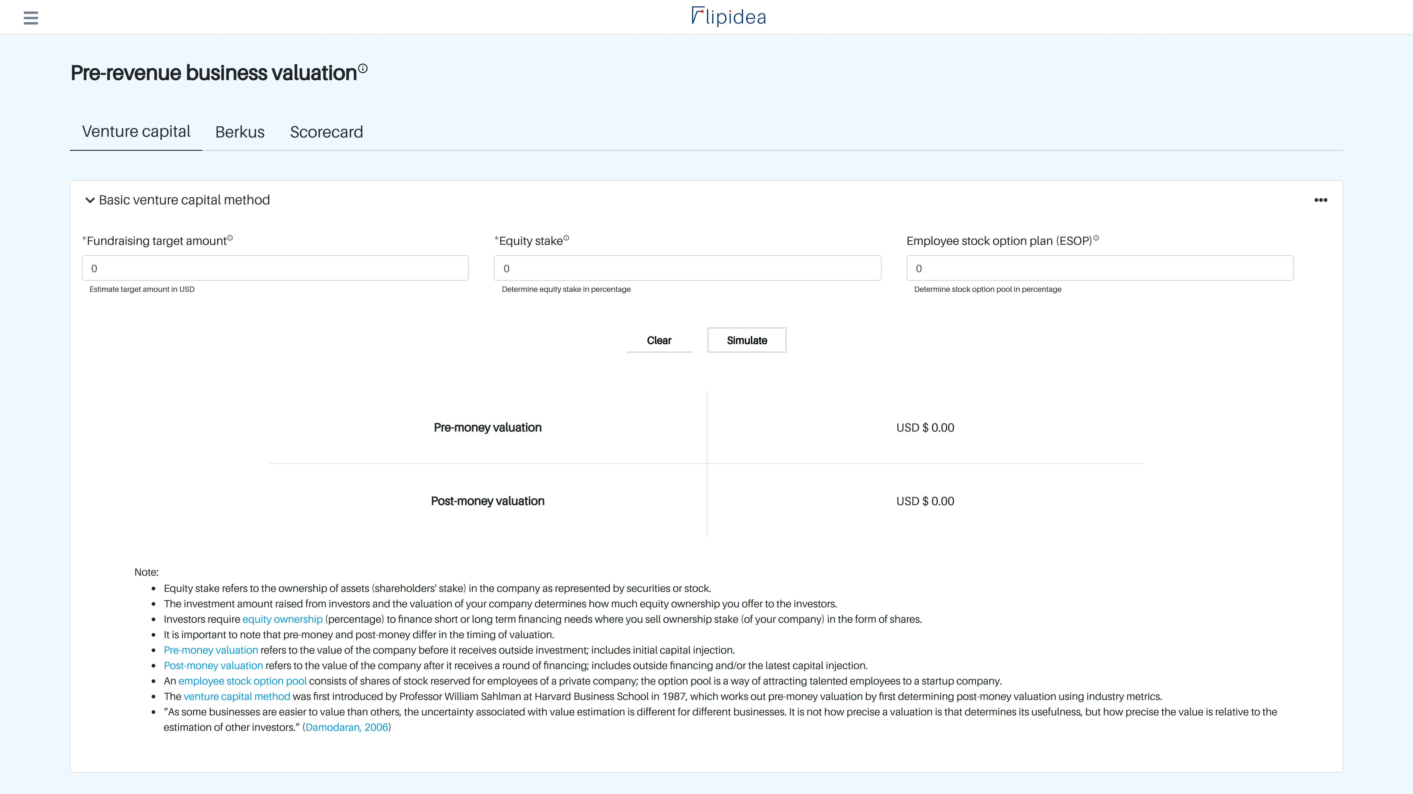 Learn how to estimate pre-revenue business valuation for companies without revenue or traction.